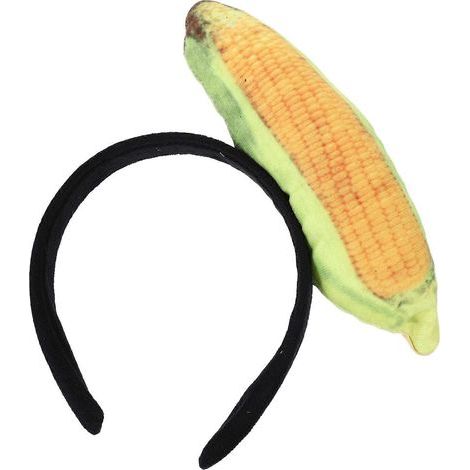 Maiskolbenförmiges Haarband, bezaubernder Haarschmuck in Gemüseform, dekoratives Haarband – 20,00 x 18,00 x 3,50 cm (1/4)