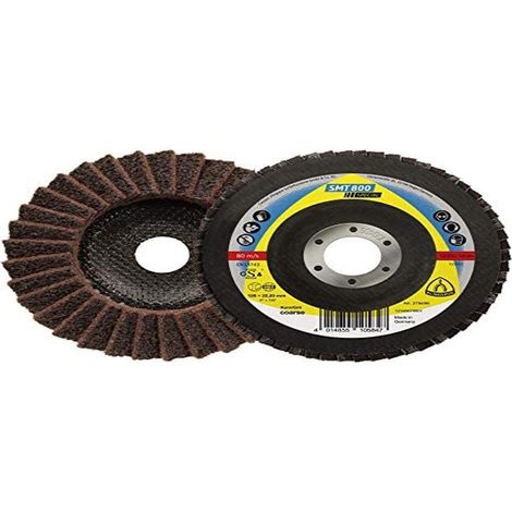 Klingspor 278498 SMT 800 Disco de Láminas Abrasivo de Fibra Sintética, Grueso, Marrón, 125 mm x 22.23 mm