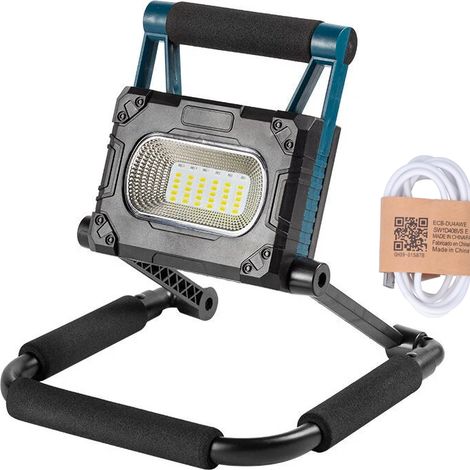 Lampe de travail à LED à économie d'énergie Résistant à la pluie Batterie intégrée de 3600 mAh 36 LED Avec support Portable Convient pour l'entretien de la maison Camping (1/5)