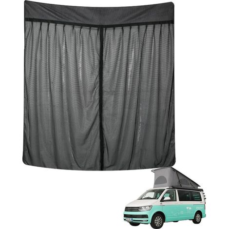 Insektenschutz Schiebetür für VW T6/T6.1/California, magnetisch, 155x130cm (1/5)