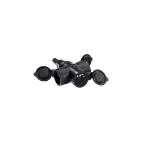 Bachmann 913.170 toma de corriente negra 16 A IP44
