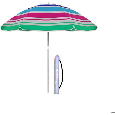 Ombrellone da spiaggia - MARBUENO - ESTATE 10096R2 - 220 cm - Multicolore - Nylon/Acciaio