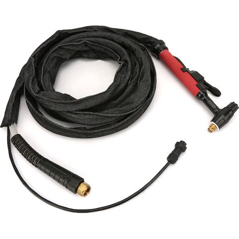 Chalumeau TIG M16 à refroidissement air, torche de soudage 3,7m/12ft avec coupelle de protection et électrode, ensemble complet pour poste QQ150 (1/5)