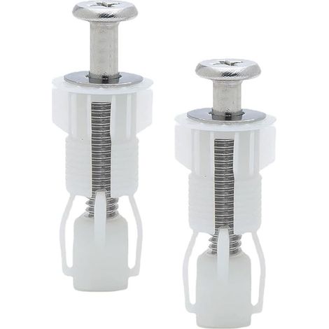 2 Pièces Fixation Abattant WC,Fixation Cuvette WC,Fixation Abattant WC Universel,pour Siège de Toilette,Matériau en Nylon