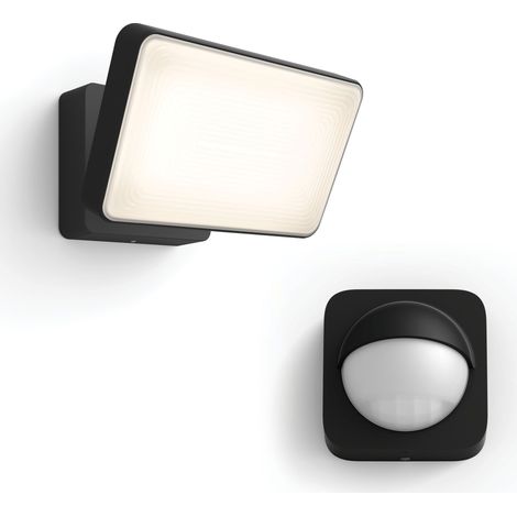 Philips Hue Welcome Projecteur (Noir) Lumière blanche chaude - Incl. Détecteur de mouvement extérieur - White (1/5)