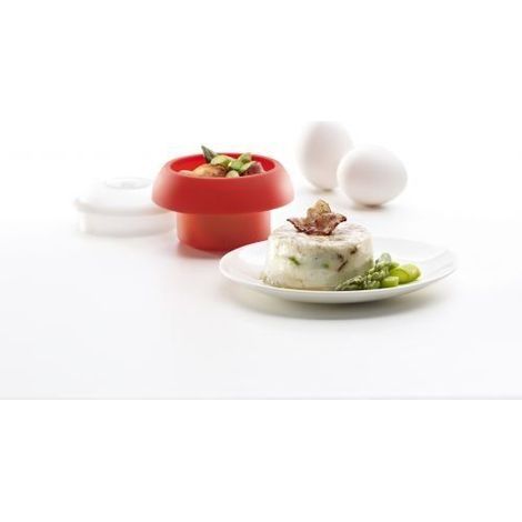 Lékué - Cuit-oeuf Ovo cylindrique Rouge (1/4)