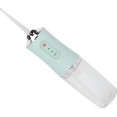 Brossette dentaire électrique portative irrigateur oral professionnel pour maison, nettoyant dents soin buccal vert (1/5)