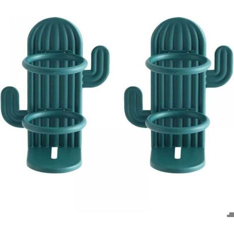 Supporto da parete per spazzolino elettrico - Confezione da 2 - Design ventilato - Installazione senza foratura