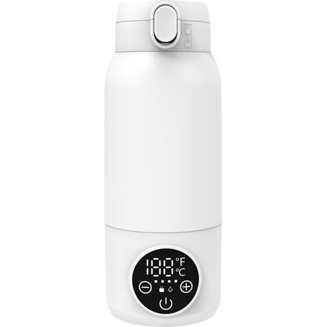 Chauffe Biberon Nomade pour Lait Maternel, Préparation pour Nourrissons ou Eau - Capacité de 500 ml, 100W Chauffage Rapide et Contrôle Précis de la Température Chauffe-Biberon Portable pour Voyage