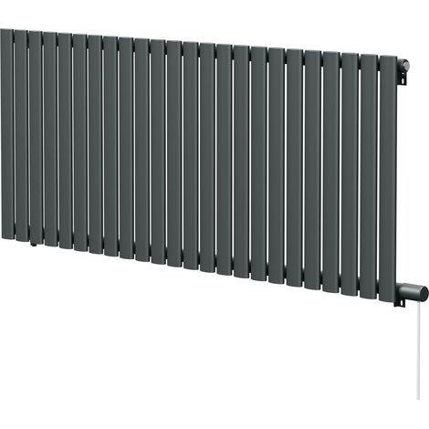 Boone Anthracite 600mm x 1440mm Horizontal Electric Single Panel Radiator (1/5)