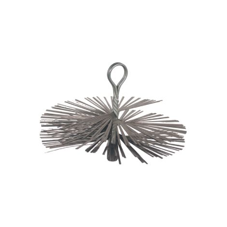Brosse ronde Sit pour chemine'es en acier 15 cm raccord male 12 MA pour nettoyage des chemine'es