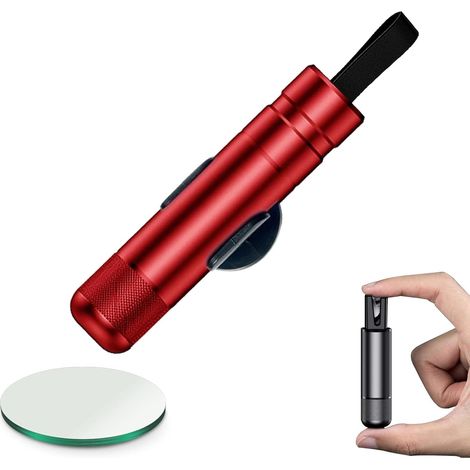 Marteau d'urgence pour voiture Safe Pro X, marteau de vitre automatique pour utilisation terrestre et sous-marine (1 pièce - rouge)-AquaForge (1/5)