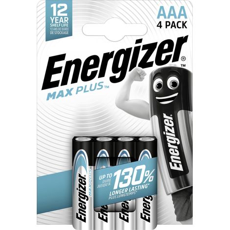 Energizer Max Plus Micro (AAA)-Batterie Alkali-Mangan 1.5 V 4 St.
