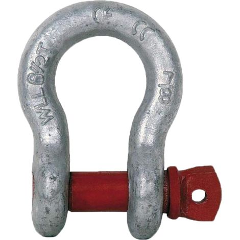 Manille en Acier Haute Resistance 2 T Parfait pour Le remorquage et Le Levage 4x4 Mousqueton treuil elingue de Levage Quad Moto remorquag manilles Lyre Route Sangle (1/5)