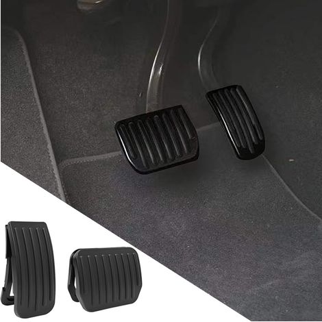 Adatto per accessori di modifica degli interni del pedale dell'acceleratore e del freno della Tesla Model 3: protezione in alluminio