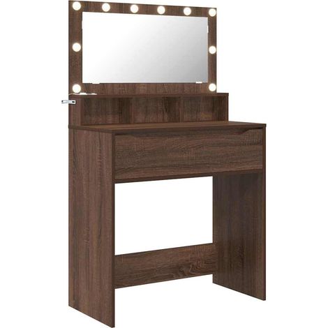 Schlafzimmer-Frisiertische mit Schubladen Braun Eichen-Optik vidaXL