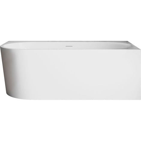 Balneo Baignoire d'angle AVOLA PLUS droite 170x80 cm - Acrylique blanc - No Rim (1/5)