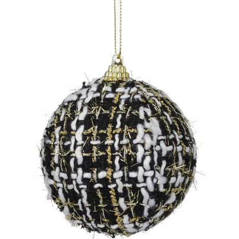 pallina di natale in foam D 8 cm nero Peraga Christmas