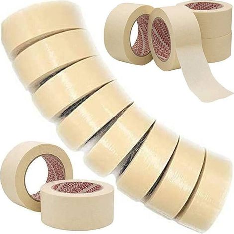 Ruban De Caoutchouc Professionnel 6 Rouleaux 50x50 Mt Pour Masques De Peinture (1/3)
