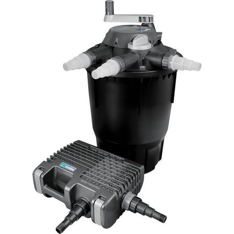Système de filtration complet pour bassin avec pompe et filtration jusqu'à 28000 (1/5)