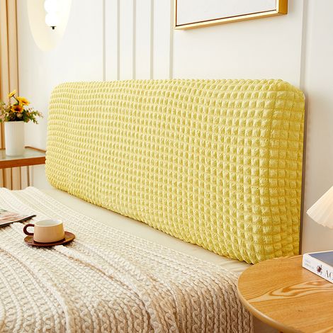 Housse de tête de lit extensible, housse de protection élastique épaisse pour tête de lit, housse de tête de lit anti-salissures (1/5)