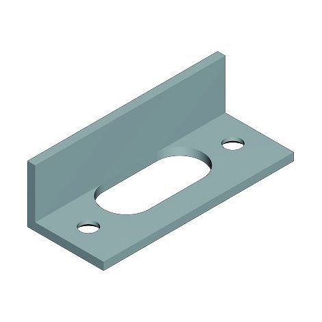 Gâche équerre haute DS6868 pour crémone pompier gris RAL 9006 - LA CROISEE DS (1/4)