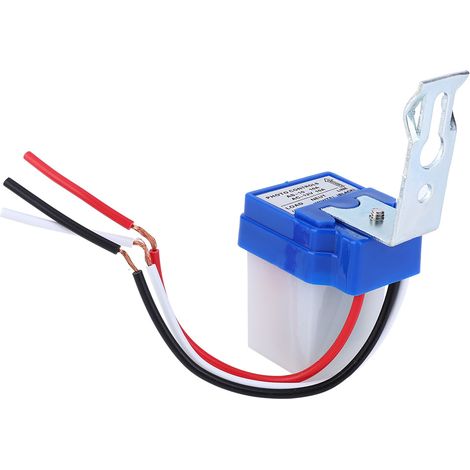2 Stück automatischer Lichtschalter für den Außenbereich, fotogesteuerter Lichtsensor, Fotoschalter AS-10A-12V DC12V (1/5)