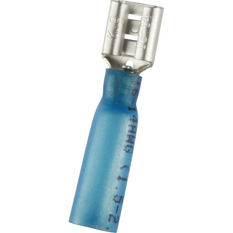 Cosse faston RS PRO, 16 14 AWG, Isolé, Bleu ( Prix pour Sachet de 50 )
