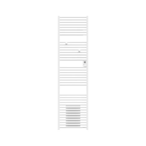 Termoarredo scaldasalviette misto Ventilatore RIVA 4 THERMOR Bianco satinato 2000W - 471264