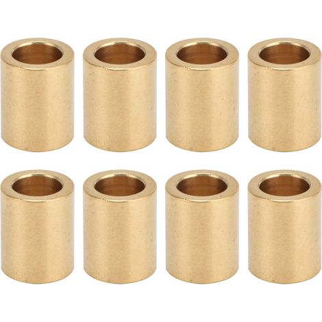 8pcs Self Lubricating Brass Sleeve 8mm Bore X 12mm OD X 15mm Length Special Bearing Sleeve for Brass Sleeve Slider