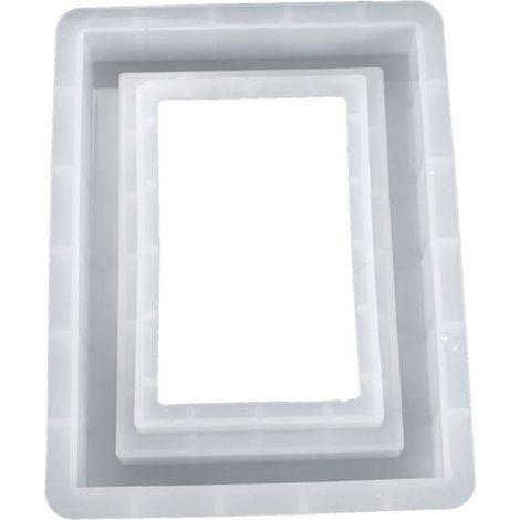 Moule En Silicone - Cadre Photo Rectangulaire - Pour Coulée Résine Époxy - 15,5 X 20,5 Cm - 1 Pièce (1/5)