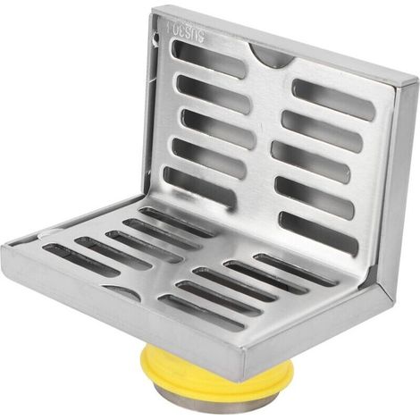 Siphon de Sol d'angle, Siphon de Sol latéral en Acier Inoxydable, Filtre Solide pour déchets de Drainage Horizontal en Forme de L