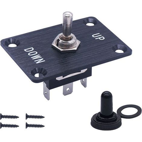 Yacht and RV conversion toggle switch, aluminum panel control switch, rocker arm type, swing switch, marine accessories - 3-pin - (1/4)