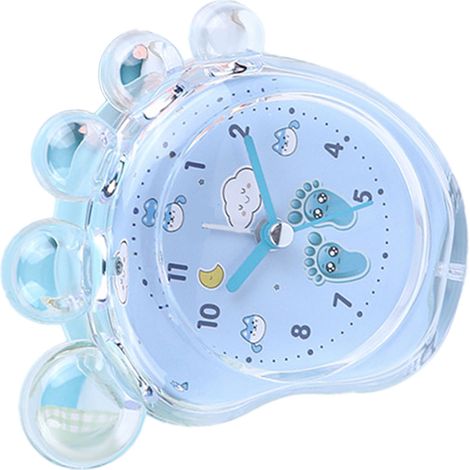 Réveil en forme de pied cartoon mignon, gelée cristalline DIY pour enfants, chambre, bleu pour la maison, la cuisine et le bureau (1/5)
