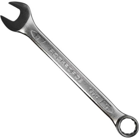Llave de boca fija de 13 mm de largo y 170 mm de longitud, fabricada en acero al cromo-vanadio. (1/5)