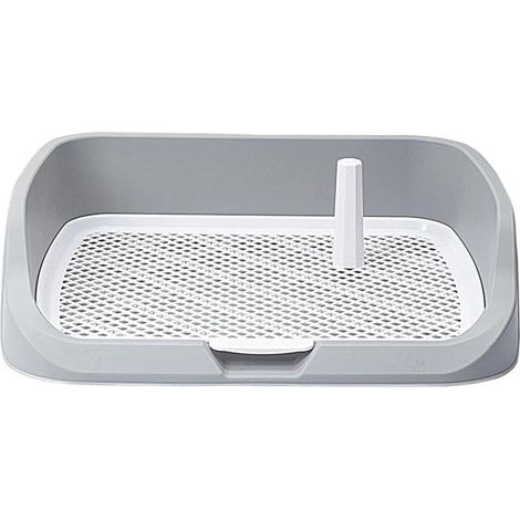 Toilettes de dressage pour chien, clôture de pot pour chien, bac à litière pour chiot, support de tapis pour chiot avec poteau amovible pour chiens et chats (1/4)