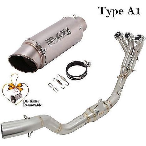 Sistema De Escape Completo Para Motocicleta, Silenciador De Tubo De Enlace Delantero Modificado, Db Killer, Para Yamaha Tracer9 Tracer 9 Gt 2021 2022( Type A1) (1/5)