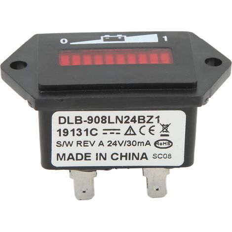 Indicateur de batterie 24 V haute précision et facile à lire 906T24BNBAO pour chariot élévateur électrique Curtis et voiturette de golf (1/5)