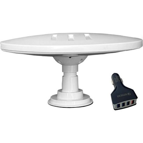 Antenne TV - Helio - Amplifiée numérique - Gain 33dB - Omnidirectionnelle - USB 5V 12V 24V