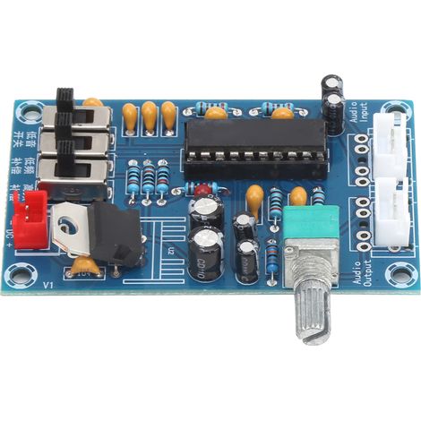 Carte de circuit imprimé d'effet sonore frontal avec réglage des basses, puce BBE2150AD, XH-A906, alimentation 12-24 V CC (1/5)