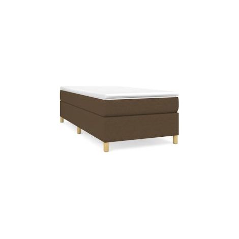 Sommier à lattes de lit avec matelas Marron foncé 80x200 (1/5)