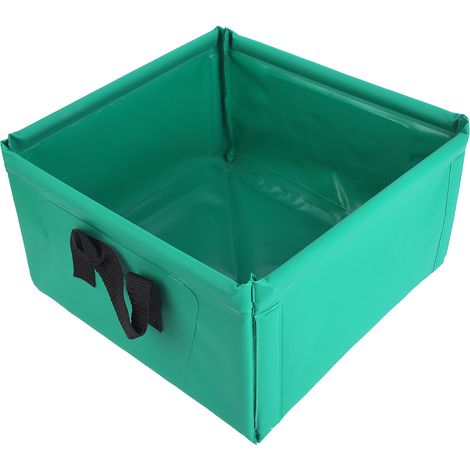 Tragbarer, faltbarer und wasserdichter PVC-Eimer mit großem Fassungsvermögen für den Außenbereich – ideal für Reisen, Camping und Picknicks (1/5)
