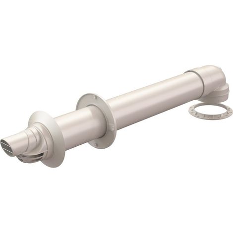 Ubbink – Kit complet de fumisterie Ø60/100 – Conduit de fumée pour chaudière ventouse – Installation recommandée par un professionnel