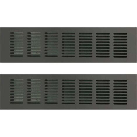 Grille de Ventilation Rectangulaire, Grille D'aération Rectangulaire, Grille D'aération, Grille Ventilation Rectangulaire, Grille d Aeration Rectangulaire pour une Ventilation Idéale 80 × 300mm 2PCS (1/5)