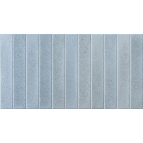Atlantis Matt Blue 31.6cm x 60cm Ceramic Wall Tile