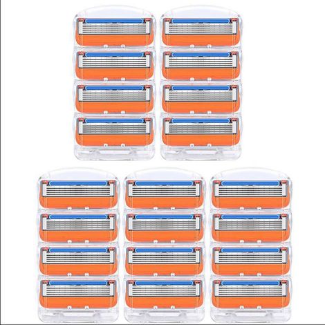 rasoir electriques hommes-Lames de rechange pour rasoir Gillette Fusion 5 lames (paquet de 20)