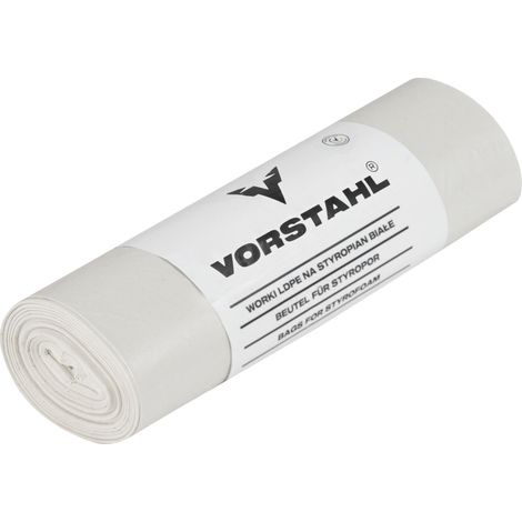 Sacs en PEBD extra résistants pour polystyrène, blancs, 350 L, lot de 10, Vorstahl (1/3)