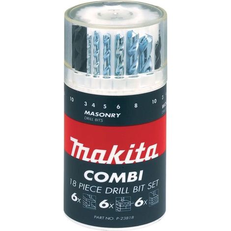 Makita – Coffret de forets HSS 3mm à 10mm – Forets à métaux pour perceuse – Tige droite – Précision de perçage pour bois et maçonnerie
