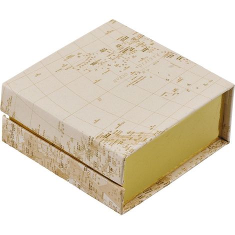 L'Arcolaio Scatola Degustazione Mappamondo 9 x 9 x 4 Cm Bianco Oro 1 Pz (1/2)