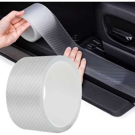 Carbon Fiber Car Door Sill Sticker Clear Car Door Sill Protector Paint Protection Film Sticker Car Door Sill Guard